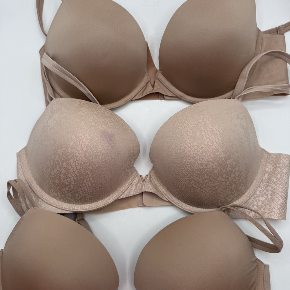 Victoria's Secret Sexy Illusions Push Up BRA 36C Nude Oil Snake & Solid 387004 - Picture 3 of 11